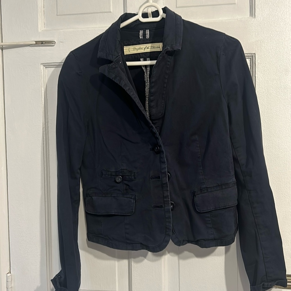 Lightweight cotton blazer for spring